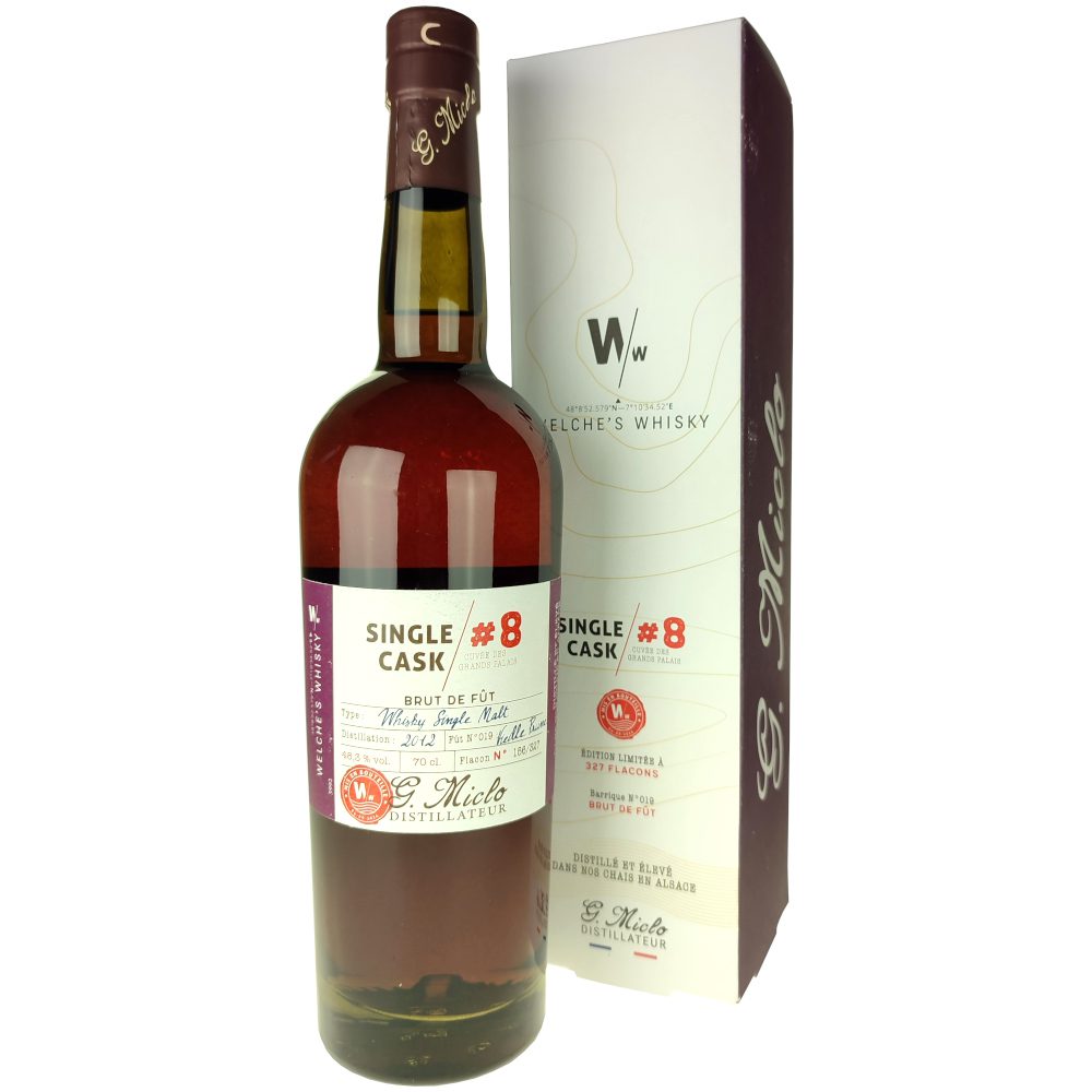 Welche's Whisky Single Malt #8 Small Batch Côte-Rôtie Single Cask Finish, Distillerie Miclo 2 Welche's Whisky Single Malt 8 Small Batch Single Cask Finish Distillerie Miclo